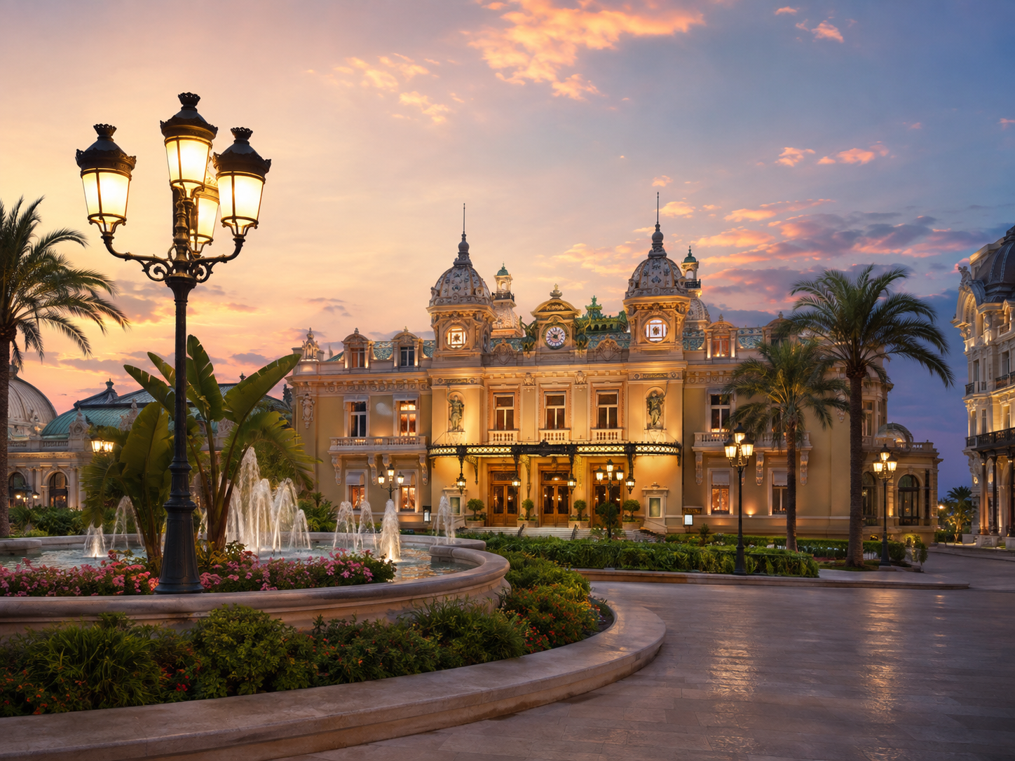 Illustration inspirée d’un casino de luxe de style Belle Époque