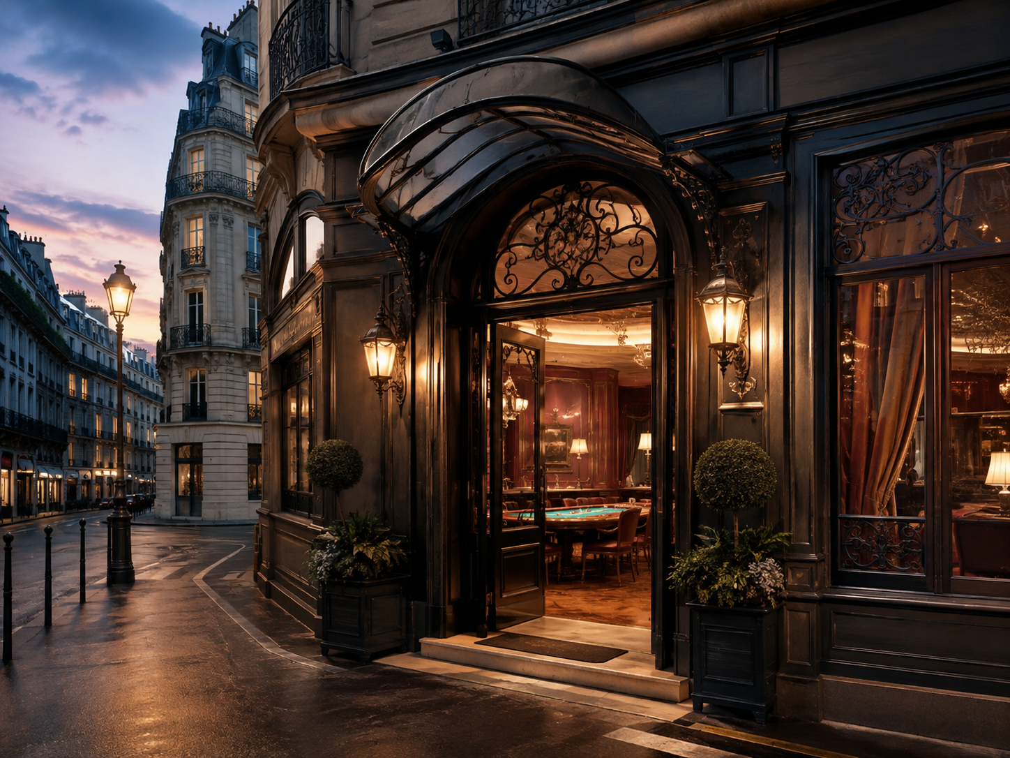 Illustration d’un cercle de jeux parisien